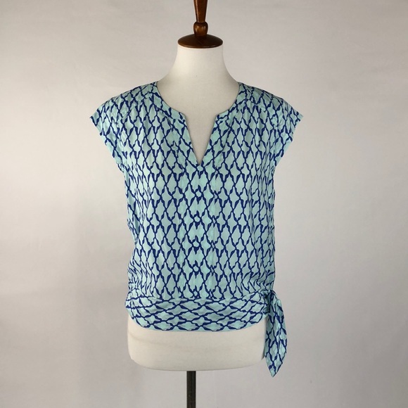 Vineyard Vines Tops - Vineyard Vines Silk Blend Printed Sleeveless Top